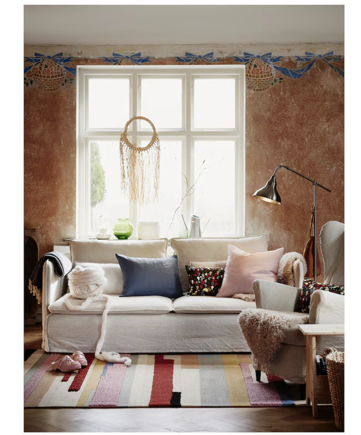 IKEA BRÖNDEN Tepih, niski flor, ručno izrađeno višebojno, 399 €