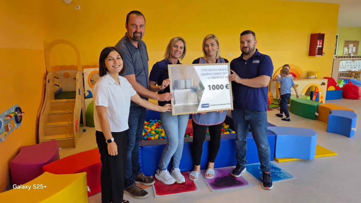 JYSK otvara novu trgovinu u Ivancu i donira Dječjem vrtiću „Ivančice“