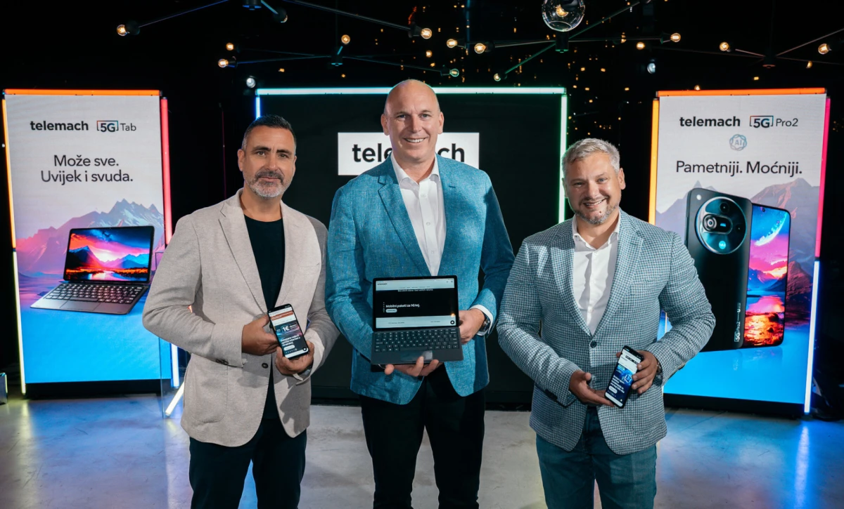 Telemach predstavio svoj prvi 5G tablet i još pametniji 5G telefon s naprednim AI značajkama